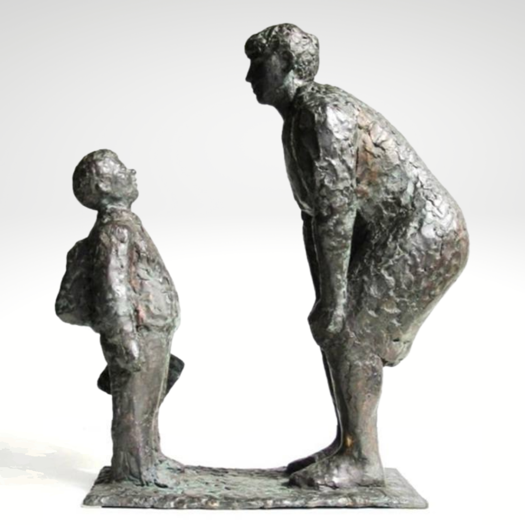 Aandacht - Bronze sculpture - Gerard Brouwer