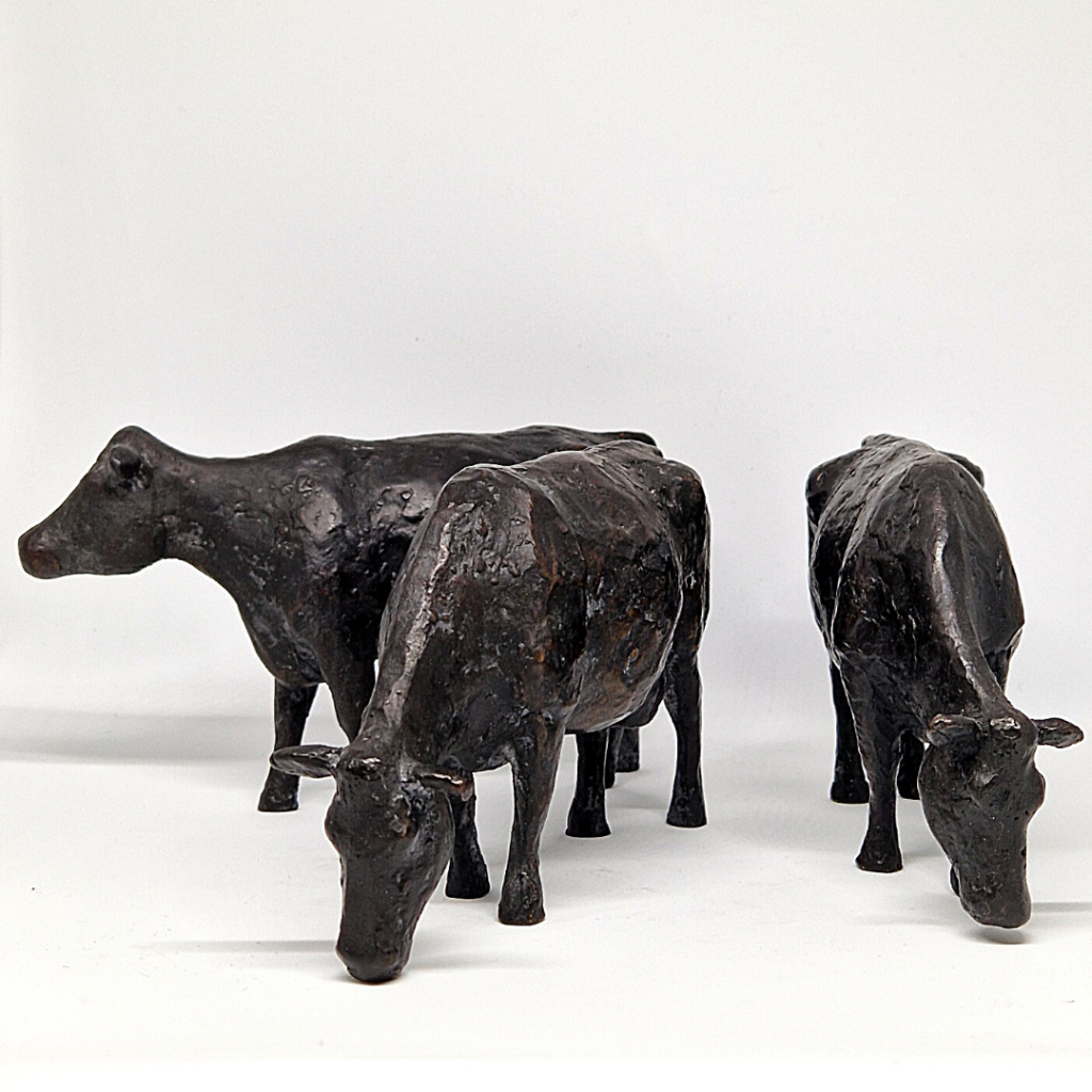 Koeien - Bronze sculpture - Gerard Brouwer